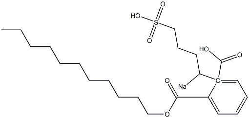 Phthalic acid 1-undecyl 2-(1-sodiosulfobutyl) ester 结构式