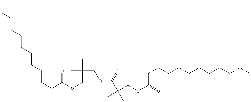 3-Dodecanoyloxy-2,2-dimethylpropionic acid 3-dodecanoyloxy-2,2-dimethylpropyl ester 结构式