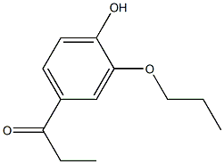 4-Propanoyl-2-propoxyphenol 结构式