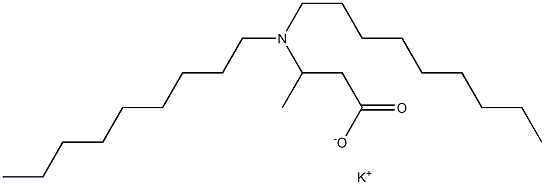 3-(Dinonylamino)butyric acid potassium salt 结构式