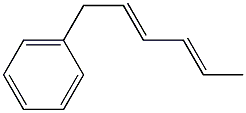 (2E,4E)-1-Phenyl-2,4-hexadiene 结构式