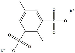 2,5-Dimethyl-1,3-benzenedisulfonic acid dipotassium salt 结构式