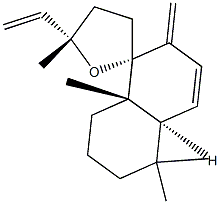 (13S)-9,13-Epoxy-6,8(17),14-labdatriene 结构式
