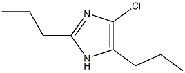 4-Chloro-2,5-dipropyl-1H-imidazole 结构式