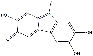 9-Methyl-2,3,7-trihydroxy-6H-fluoren-6-one 结构式