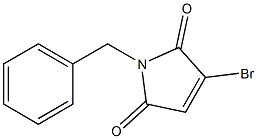 1-Benzyl-3-bromo-3-pyrroline-2,5-dione 结构式