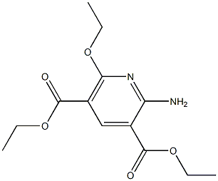 2-Amino-6-ethoxypyridine-3,5-dicarboxylic acid diethyl ester 结构式