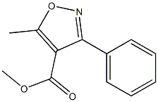 3-Phenyl-5-methylisoxazole-4-carboxylic acid methyl ester 结构式