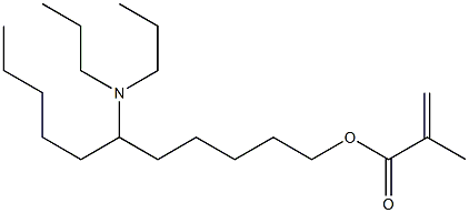 Methacrylic acid 6-(dipropylamino)undecyl ester 结构式