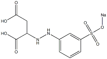 2-[2-[m-(Sodiosulfo)phenyl]hydrazino]succinic acid 结构式