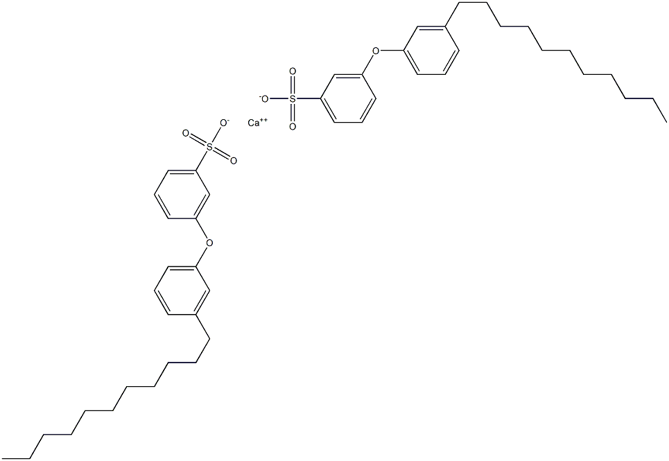 Bis[3-(3-undecylphenoxy)benzenesulfonic acid]calcium salt 结构式