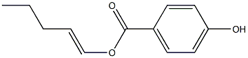 4-Hydroxybenzoic acid 1-pentenyl ester 结构式