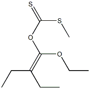 Dithiocarbonic acid O-(1-ethoxy-2,2-diethylvinyl)S-methyl ester 结构式