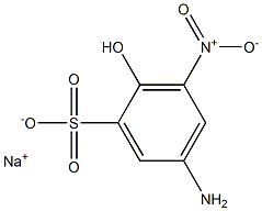 5-Amino-2-hydroxy-3-nitrobenzenesulfonic acid sodium salt 结构式