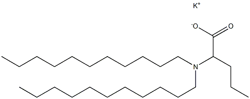 2-(Diundecylamino)valeric acid potassium salt 结构式