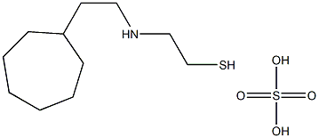 2-(2-Cycloheptylethyl)aminoethanethiol sulfate 结构式