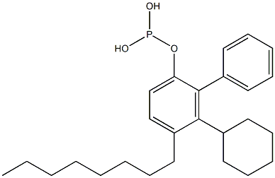 Phosphorous acid cyclohexylphenyl(4-octylphenyl) ester 结构式