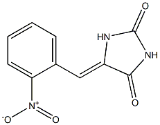5-(2-Nitrobenzylidene)imidazolidine-2,4-dione 结构式