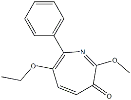 2-Methoxy-6-ethoxy-7-phenyl-3H-azepin-3-one 结构式