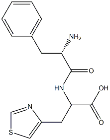 3-(4-Thiazolyl)-2-[[(2S)-2-amino-3-phenylpropanoyl]amino]propionic acid 结构式