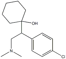 1-[1-(4-Chlorophenyl)-2-dimethylaminoethyl]cyclohexanol 结构式