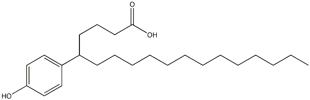 5-(4-Hydroxyphenyl)stearic acid 结构式