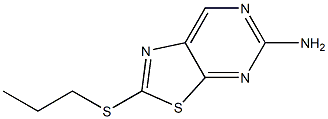 2-Propylthio-5-aminothiazolo[5,4-d]pyrimidine 结构式