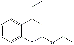 2-Ethoxy-3,4-dihydro-4-ethyl-2H-1-benzopyran 结构式