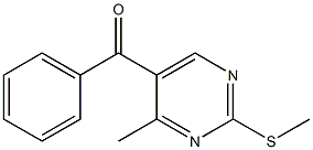 5-Benzoyl-4-methyl-2-(methylthio)pyrimidine 结构式