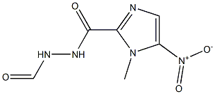 1-Methyl-5-nitro-1H-imidazole-2-carboxylic acid-N2-formyl hydrazide 结构式