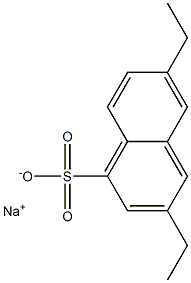 3,6-Diethyl-1-naphthalenesulfonic acid sodium salt 结构式