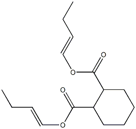 1,2-Cyclohexanedicarboxylic acid bis(1-butenyl) ester 结构式