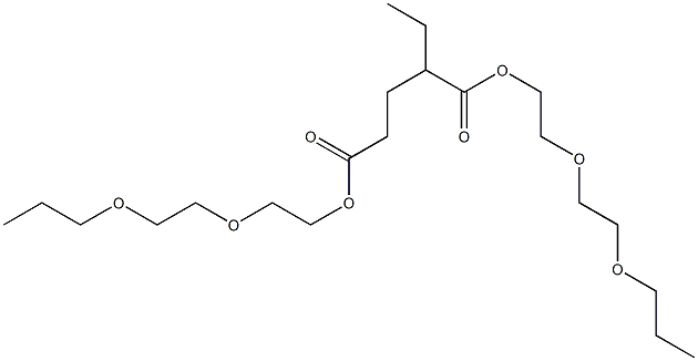 2-Ethylglutaric acid bis[2-(2-propoxyethoxy)ethyl] ester 结构式