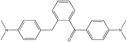 2-[p-(Dimethylamino)benzyl]-4'-(dimethylamino)benzophenone 结构式