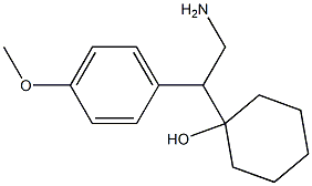 1-[1-(4-Methoxyphenyl)-2-aminoethyl]cyclohexanol 结构式