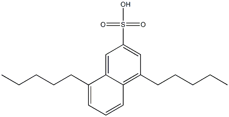 4,8-Dipentyl-2-naphthalenesulfonic acid 结构式