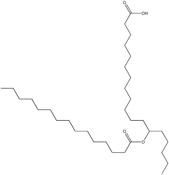 13-Pentadecanoyloxyoctadecanoic acid 结构式