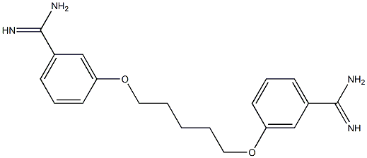 3,3'-[1,5-Pentanediylbis(oxy)]bis[benzamidine] 结构式