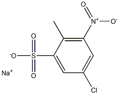 5-Chloro-2-methyl-3-nitrobenzenesulfonic acid sodium salt 结构式