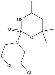 Tetrahydro-2-[bis(2-chloroethyl)amino]-4,6,6-trimethyl-2H-1,3,2-oxazaphosphorine 2-oxide 结构式