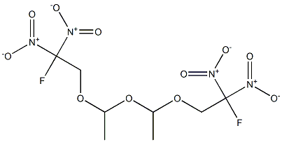 Bis[1-(2-fluoro-2,2-dinitroethoxy)ethyl] ether 结构式