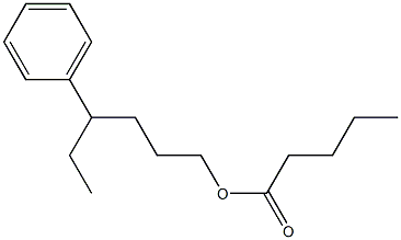 Pentanoic acid 4-phenylhexyl ester 结构式