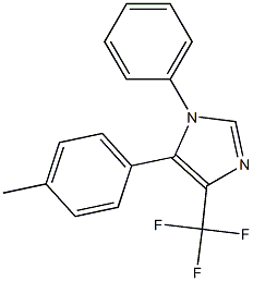1-Phenyl-4-trifluoromethyl-5-(4-methylphenyl)-1H-imidazole 结构式