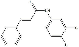 (E)-N-(3,4-Dichlorophenyl)-cinnamamide 结构式