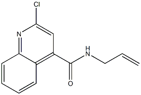 2-Chloro-N-allylquinoline-4-carboxamide 结构式