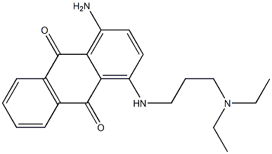 1-Amino-4-[3-(diethylamino)propylamino]anthraquinone 结构式