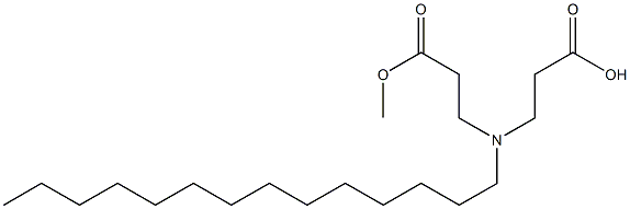 3,3'-Tetradecyliminobis(propionic acid methyl) ester 结构式