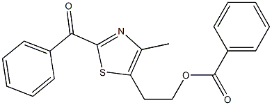 5-(2-Benzoyloxyethyl)-4-methyl-2-benzoylthiazole 结构式