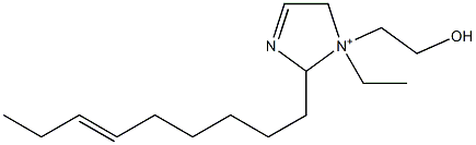 1-Ethyl-1-(2-hydroxyethyl)-2-(6-nonenyl)-3-imidazoline-1-ium 结构式