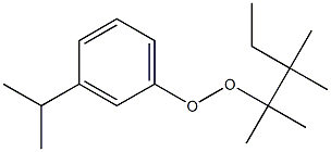 3-Isopropylphenyl 1,1,2,2-tetramethylbutyl peroxide 结构式